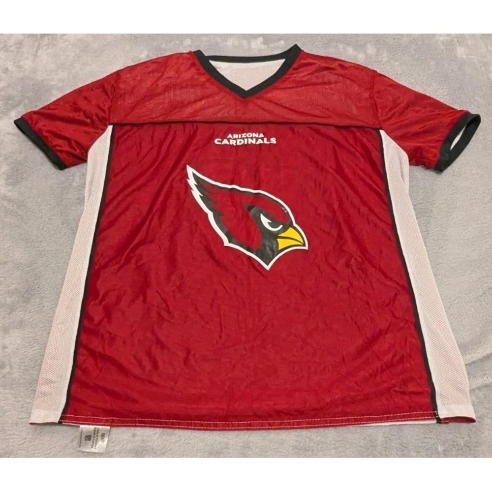 Arizona‎ Cardinals NFL Flag Jersey Adult XL Red White Reversible Mesh Football